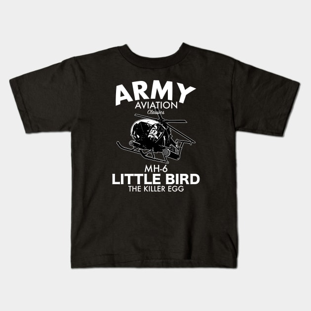 MH-6 Little Bird Kids T-Shirt by Firemission45